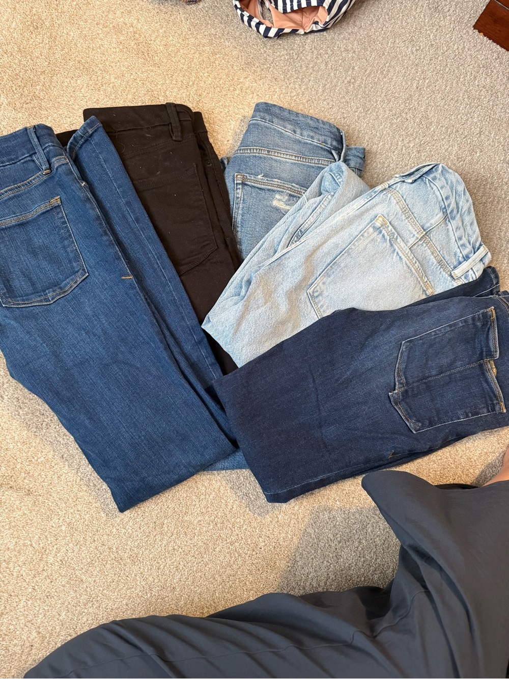 Women’s Jeans Bundle - Blue, Light Blue, Dark Blue & Black